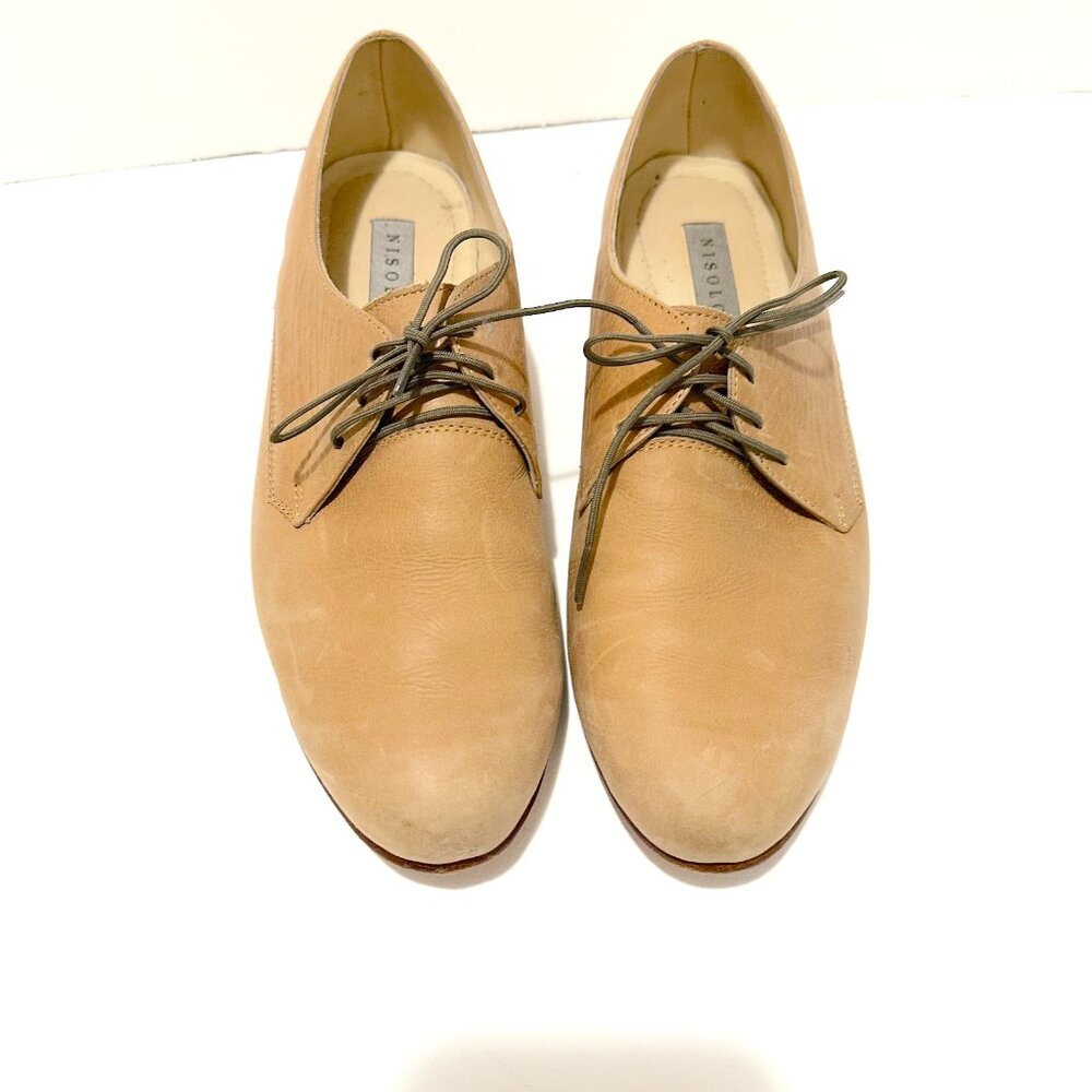 Nisolo - James Oxford - Women's 9 - nude / beige /  natural leather